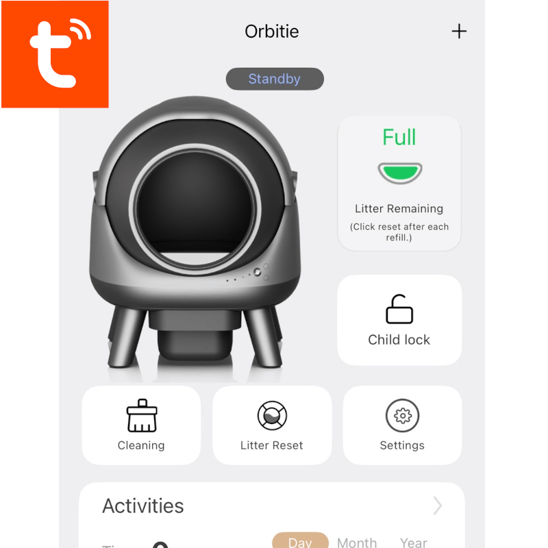 ห้องน้ำแมวอัตโนมัติ ELSPET รุ่น ORBITIE สีเทา_7