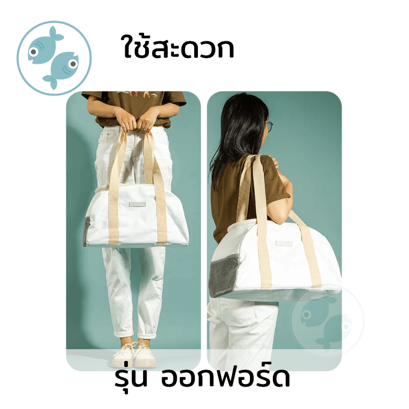 กระเป๋าใส่สัตว์เลี้ยง PLATWO รุ่น ออกฟอร์ด - สีครีม_2