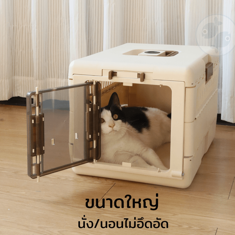 กรงสัตว์เลี้ยงพับได้ Platwo - สีเทา
