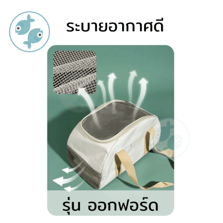 กระเป๋าใส่สัตว์เลี้ยง PLATWO รุ่น ออกฟอร์ด - สีเทา_1
