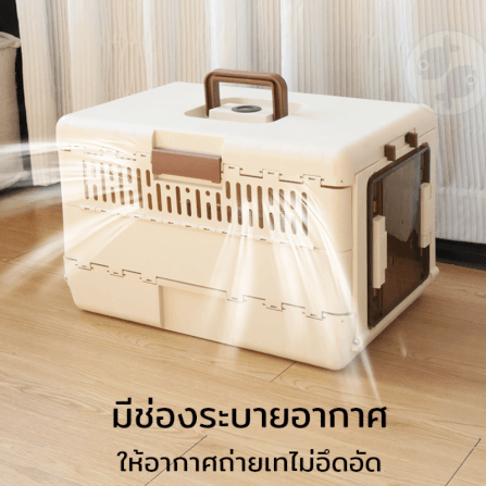 กรงสัตว์เลี้ยงพับได้ Platwo - สีเทา_4