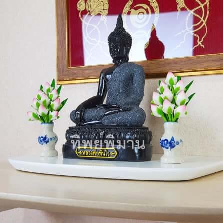 แจกันดอกบัวพับ 9ดอก สีขาวชมพู Tippimaan ชุดแจเซรามิก ดอกบัวดินญี่ปุ่น 1คู่_1