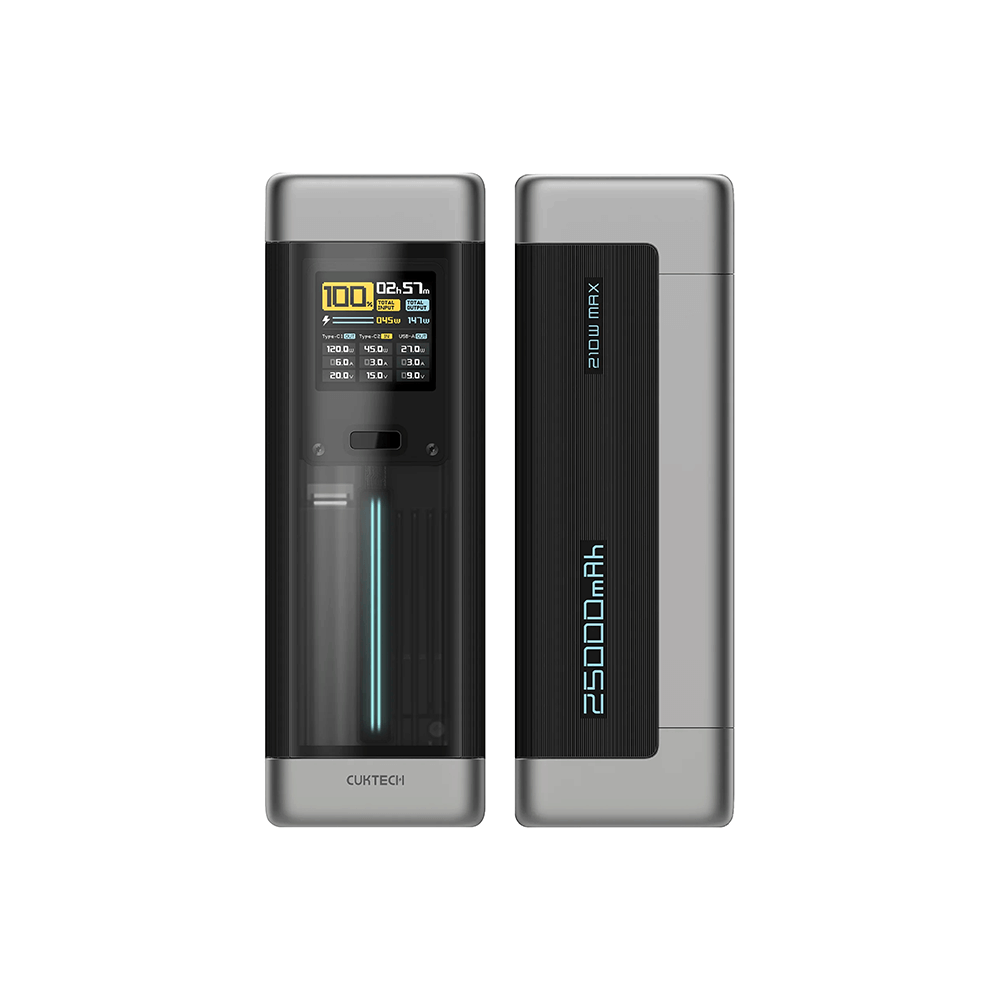 แบตสำรอง CUKTECH P23 สีเทา CN.V ความจุ 25000 mAh จ่ายไฟรวมกันสูงสุด 210W_0