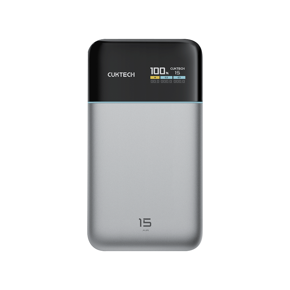 แบตสำรอง CUKTECH PB150S สีเทา ความจุ 15000MAH 100W MAX มาตรฐาน CCC รองรับจ่ายไฟ PD,PPS,QC,MI_0