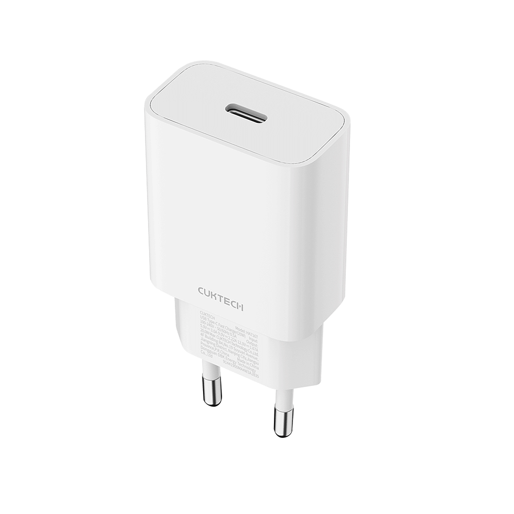 หัวชาร์จ CUKTECH HA716T สีขาว 20W ชาร์จด่วน ได้มาตรฐานความปลอดภัย_0