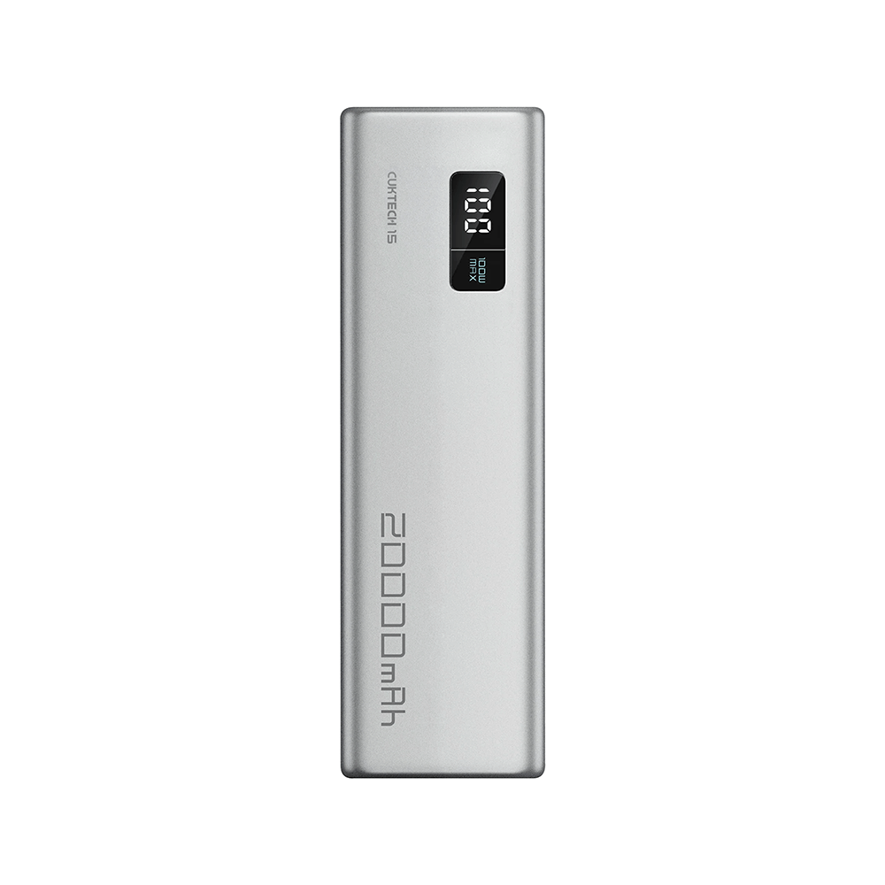 แบตเตอรี่สำรอง CUKTECH PB200 20000 MAH CCC สีเทา จ่ายไฟรวมสูงสุด 85W_0