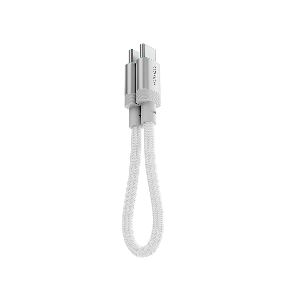 สายชาร์จเร็ว CUKTECH รุ่น CTC615S 6A 240W USB-C ยาว 15 ซม. สีขาว (รองรับการชาร์จ PD3.1)_0