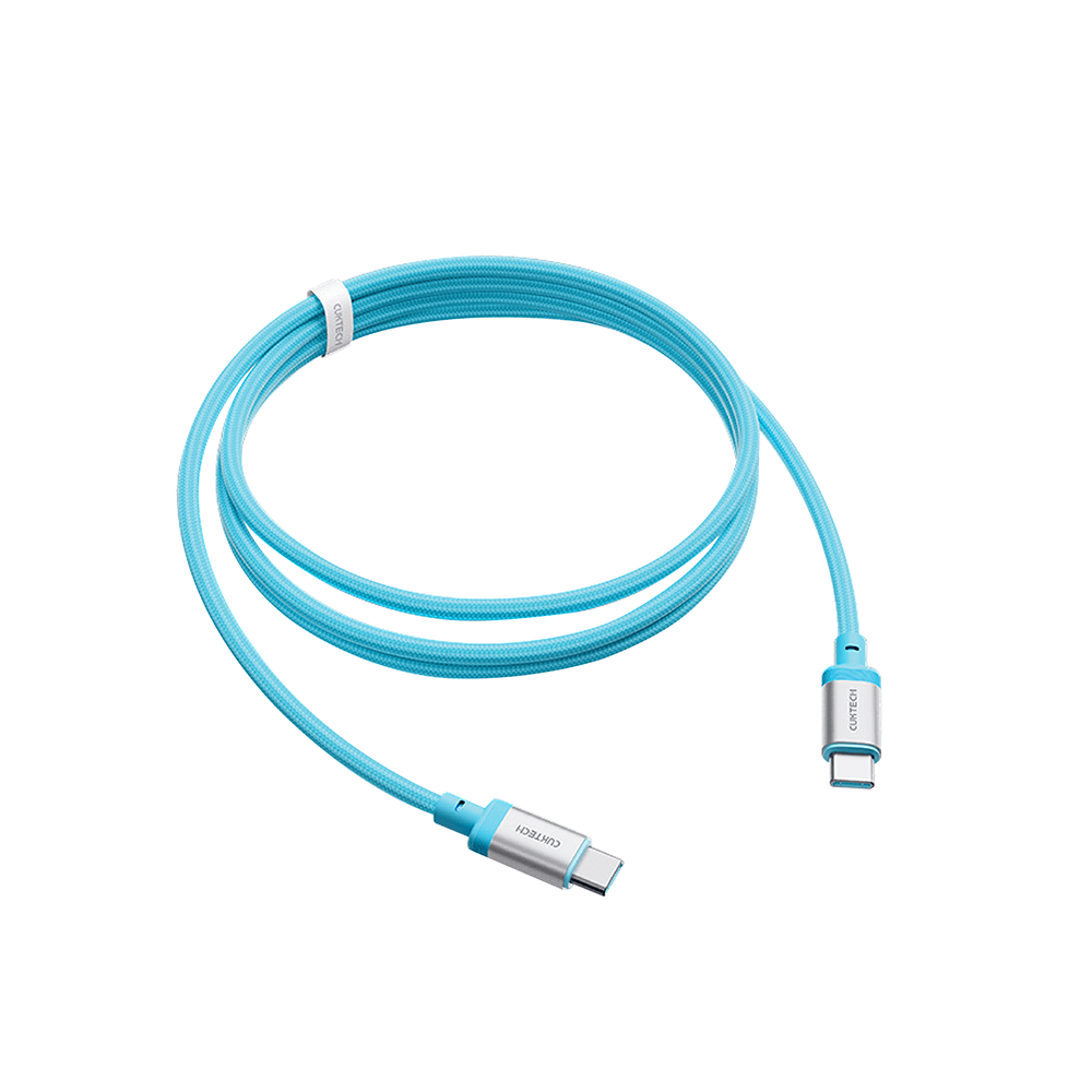 สายชาร์จเร็ว CUKTECH รุ่น CTC615W 6A 240W USB-C ยาว 1.5 ม. สีฟ้า (รองรับการชาร์จ PD3.1)_0