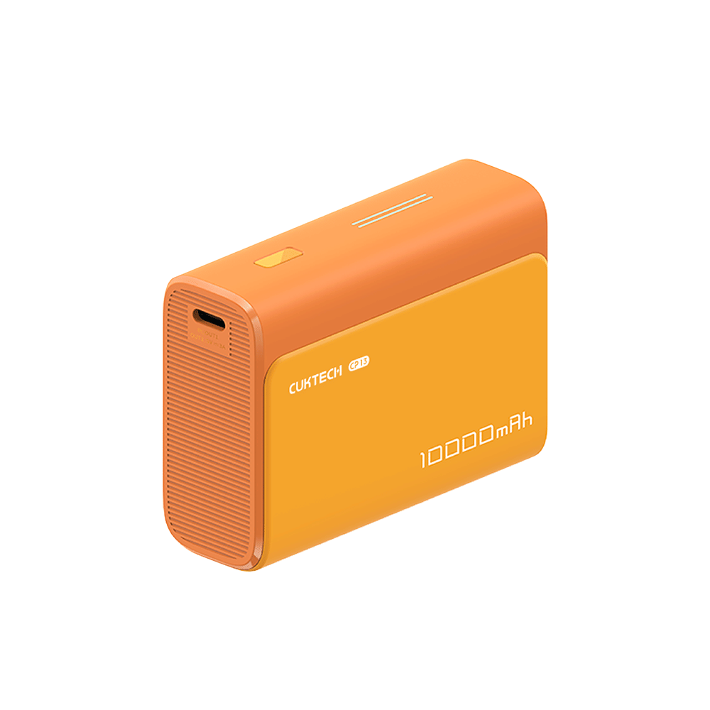 แบตเตอรี่สำรอง CUKTECH AURA PB100S 10000 MAH สีส้ม จ่ายไฟสูงสุด 33W มาตรฐาน CCC