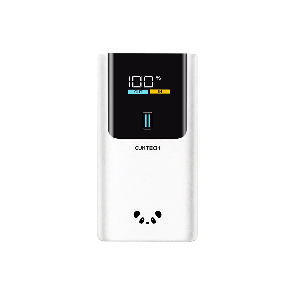 แบตเตอรี่สำรอง CUKTECH PB1055 10000MAH สีขาว พกพาง่ายมีสายคล้อง มาตรฐาน CCC จ่ายไฟรวมกันได้สูงถึง 55W_0