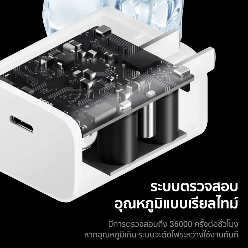 หัวชาร์จเร็ว CUKTECH A18C 30W สีขาว TYPE-C  (รองรับเทคโนโลยี PD3.0)_5