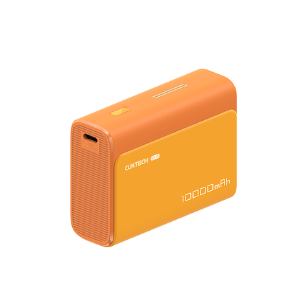 แบตเตอรี่สำรอง CUKTECH AURA PB100S 10000 MAH สีส้ม จ่ายไฟสูงสุด 33W มาตรฐาน CCC_0