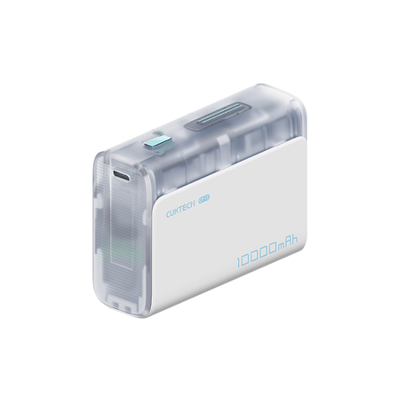 แบตเตอรี่สำรอง CUKTECH AURA PB100S 10000 MAH สีใส จ่ายไฟสูงสุด 33W มาตรฐาน CCC_0