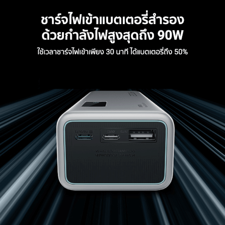 แบตสำรอง CUKTECH PB200P สีเทา ความจุ 20000 mAh จ่ายไฟรวมสูงสุด 140W_10