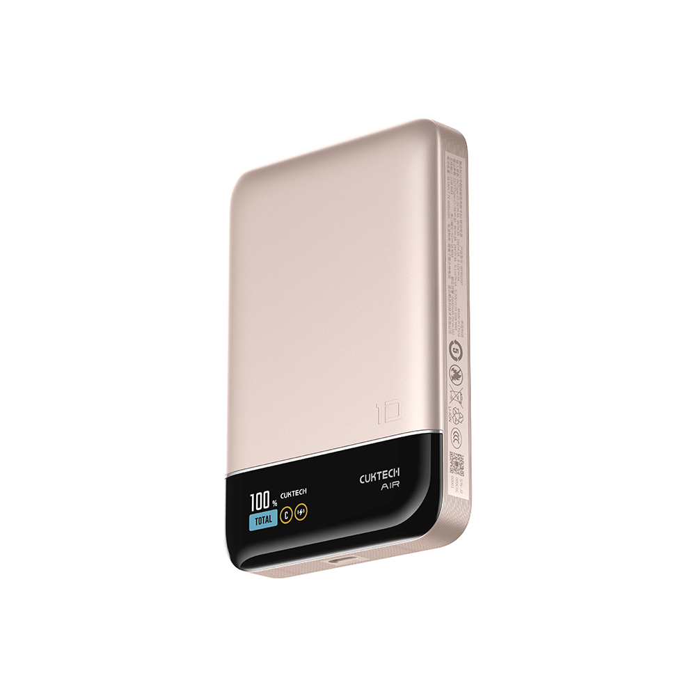 แบตเตอรี่สำรอง CUKTECH WPB100P 55W สีชมพู มาตรฐาน CCC ชาร์จไร้สาย 10000MAH_0