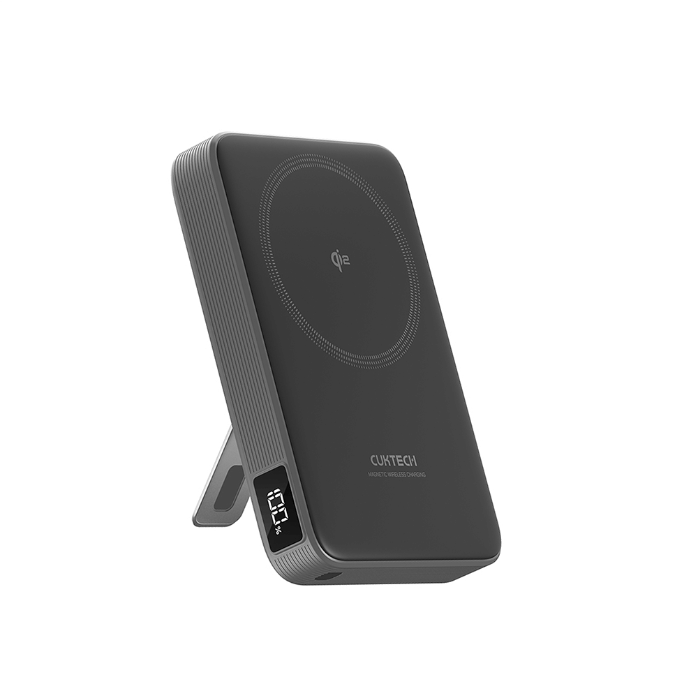 แบตเตอรี่สำรอง CUKTECH WPB100 10000 MAH สีดำ มาตรฐาน CE ชาร์จไร้สาย_0