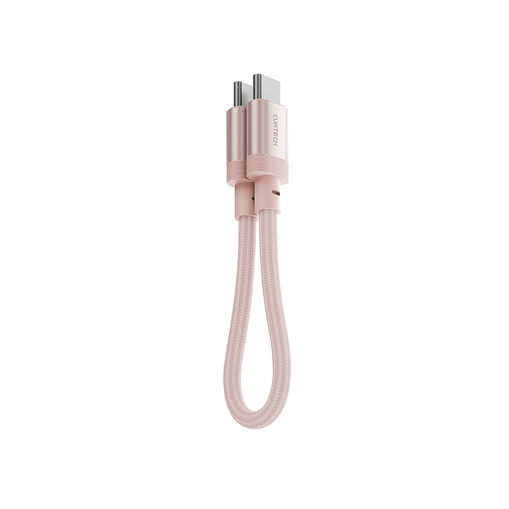 สายชาร์จเร็ว CUKTECH รุ่น CTC615S 6A 240W USB-C ยาว 15 ซม. สีชมพู (รองรับการชาร์จ PD3.1)_0