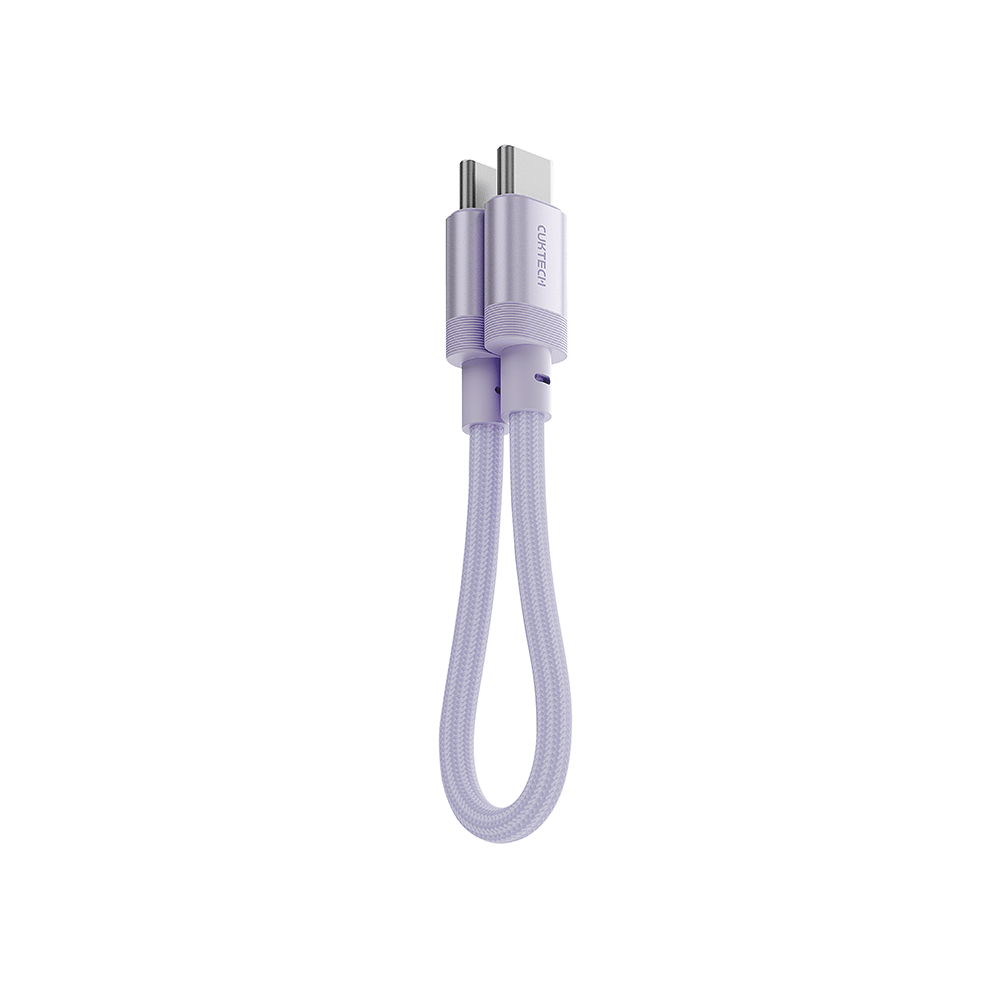สายชาร์จเร็ว CUKTECH รุ่น CTC615S 6A 240W USB-C ยาว 15 ซม. สีม่วง (รองรับการชาร์จ PD3.1)_0