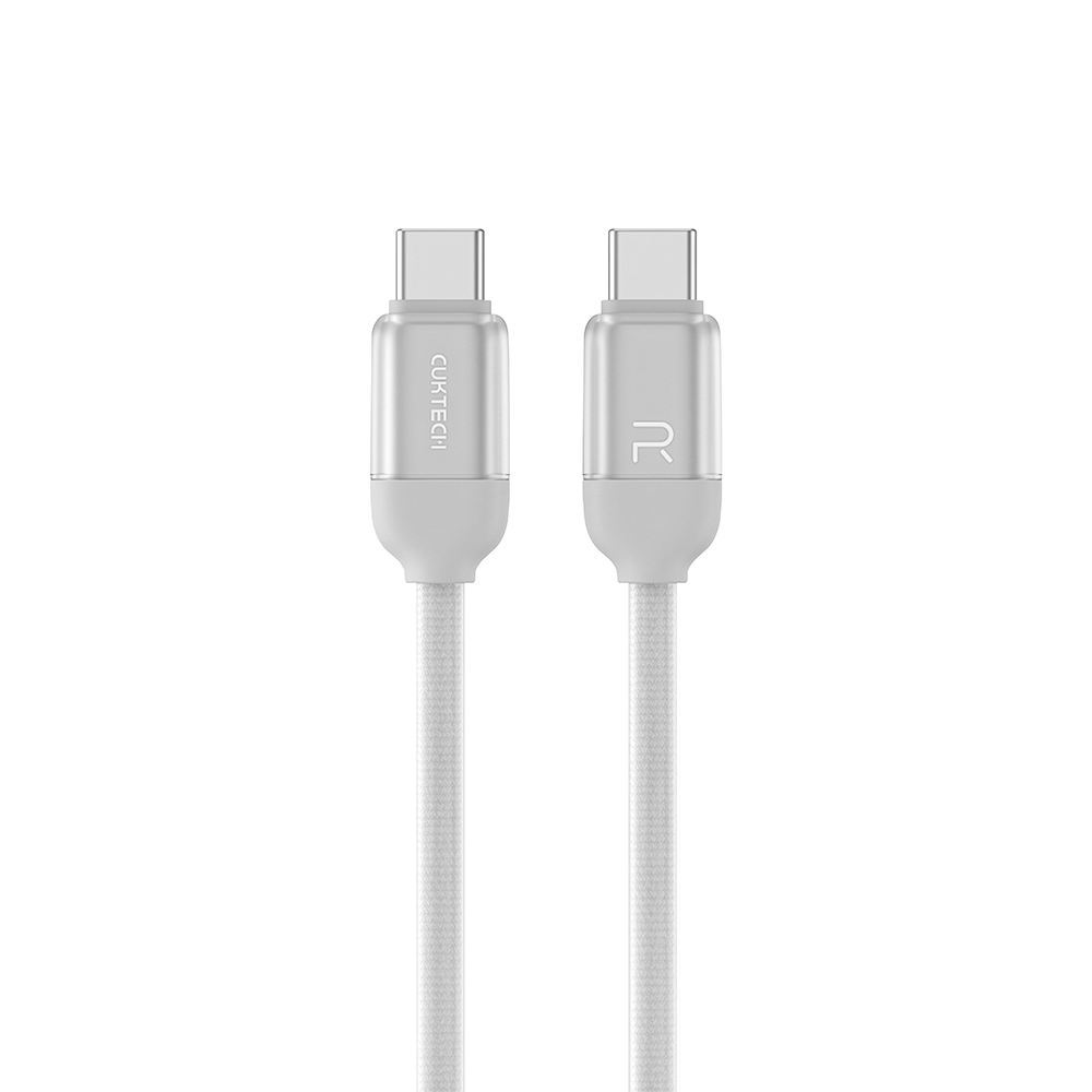 สายชาร์จเร็ว CUKTECH รุ่น CTC615U 6A 240W สายชาร์จซิลิโคน USB-C ยาว 1.5 ม. สีขาว (รองรับการชาร์จ PD3.1)_0
