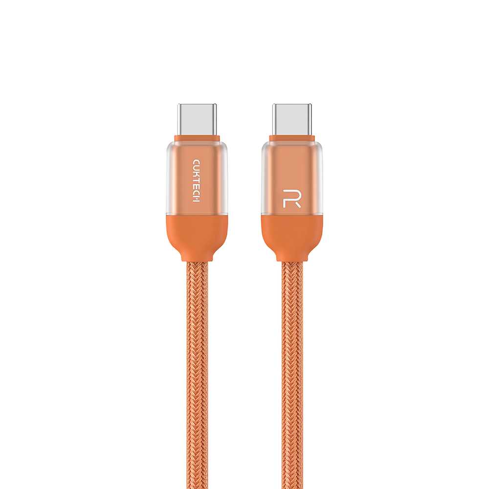 สายชาร์จเร็ว CUKTECH รุ่น CTC615U 6A 240W สายชาร์จซิลิโคน USB-C ยาว 1.5 ม. สีส้ม (รองรับการชาร์จ PD3.1)_0