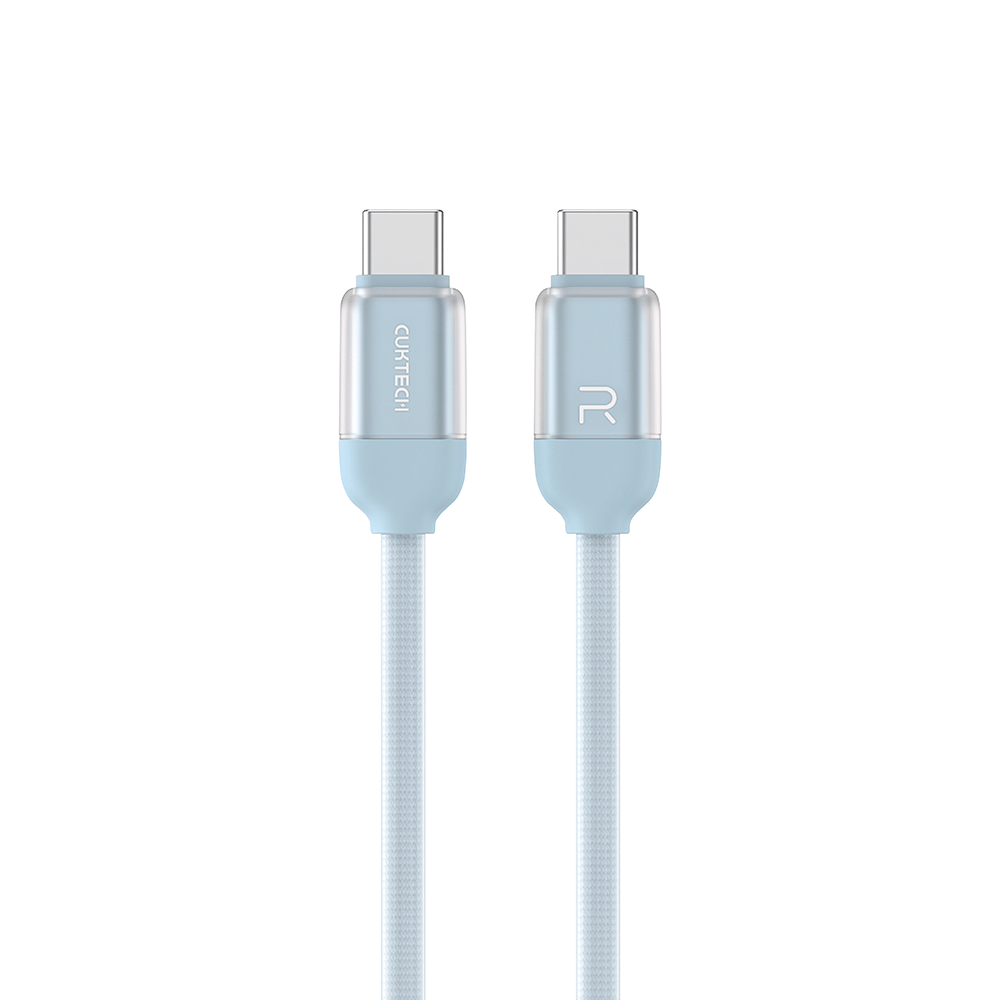 สายชาร์จเร็ว CUKTECH รุ่น CTC615U 6A 240W สายชาร์จซิลิโคน USB-C ยาว 1.5 ม. สีฟ้า (รองรับการชาร์จ PD3.1)_0