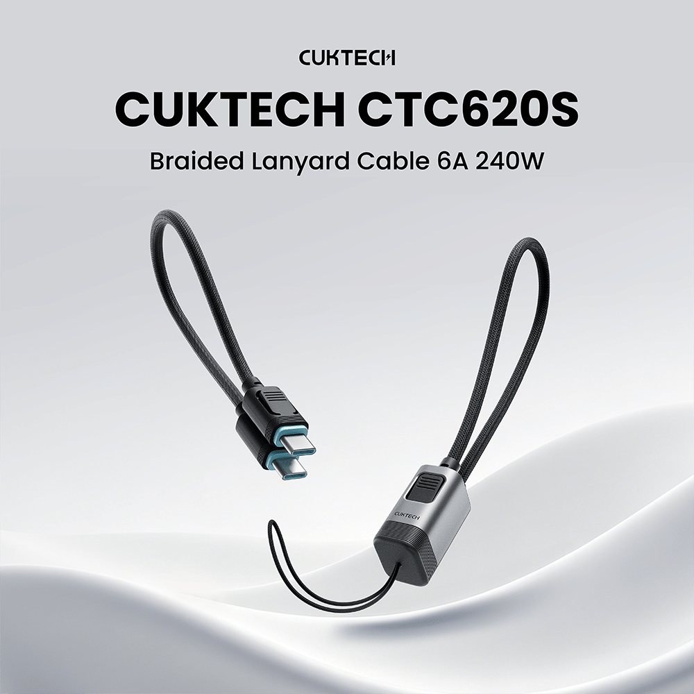 สายชาร์จเร็ว CUKTECH รุ่น CTC620S 6A 240W USB-C ยาว 20 ซม. สีดำ (รองรับการชาร์จ PD3.1)_1