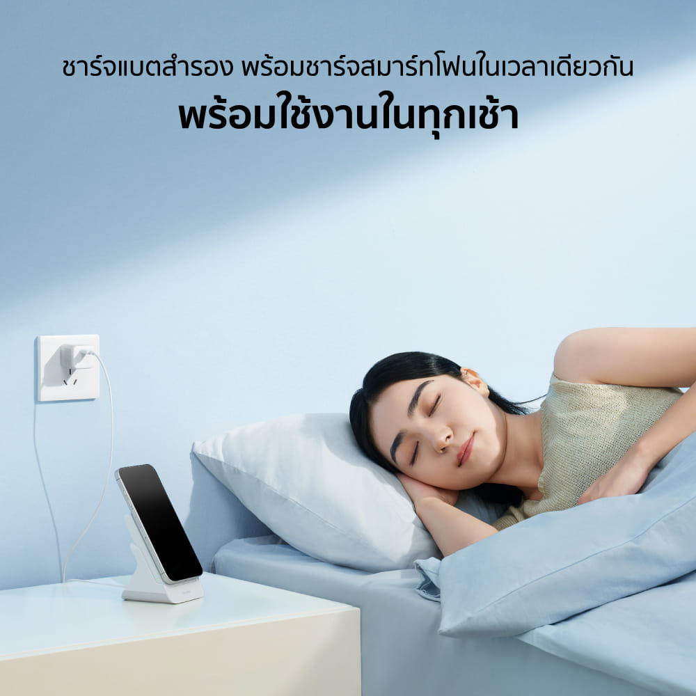 แบตเตอรี่สำรอง CUKTECH AURA WPB100N 10000 MAH พร้อมแท่นชาร์จ MAGNETIC CHARGER สีขาว_4