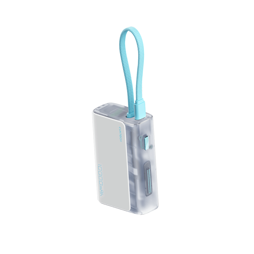 แบตเตอรี่สำรอง CUKTECH รุ่น LPB100 10000 MAH สีใส มาตรฐาน CCC (รองรับเทคโนโลยีชาร์จเร็ว PD)