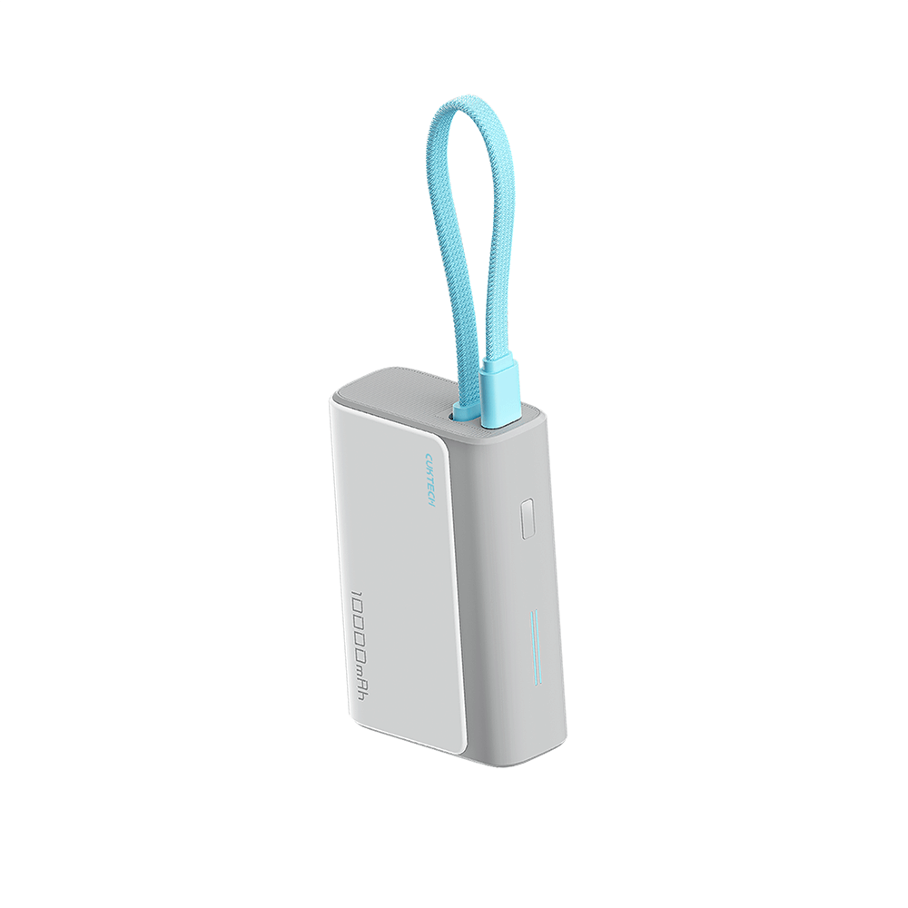 แบตเตอรี่สำรอง CUKTECH รุ่น LPB100 10000 MAH สีเทา มาตรฐาน CCC (รองรับเทคโนโลยีชาร์จเร็ว PD)