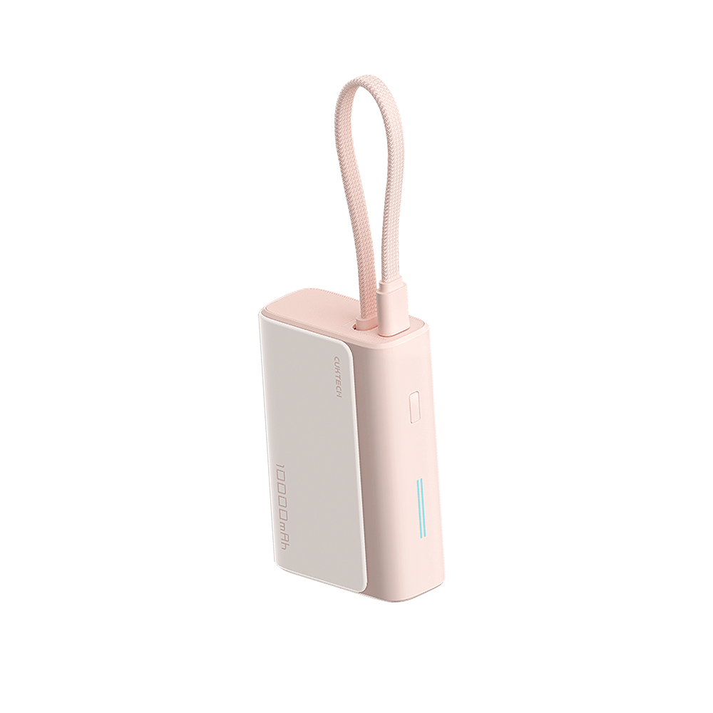 แบตเตอรี่สำรอง CUKTECH รุ่น LPB100 10000 MAH สีชมพู มาตรฐาน CCC (รองรับเทคโนโลยีชาร์จเร็ว PD)