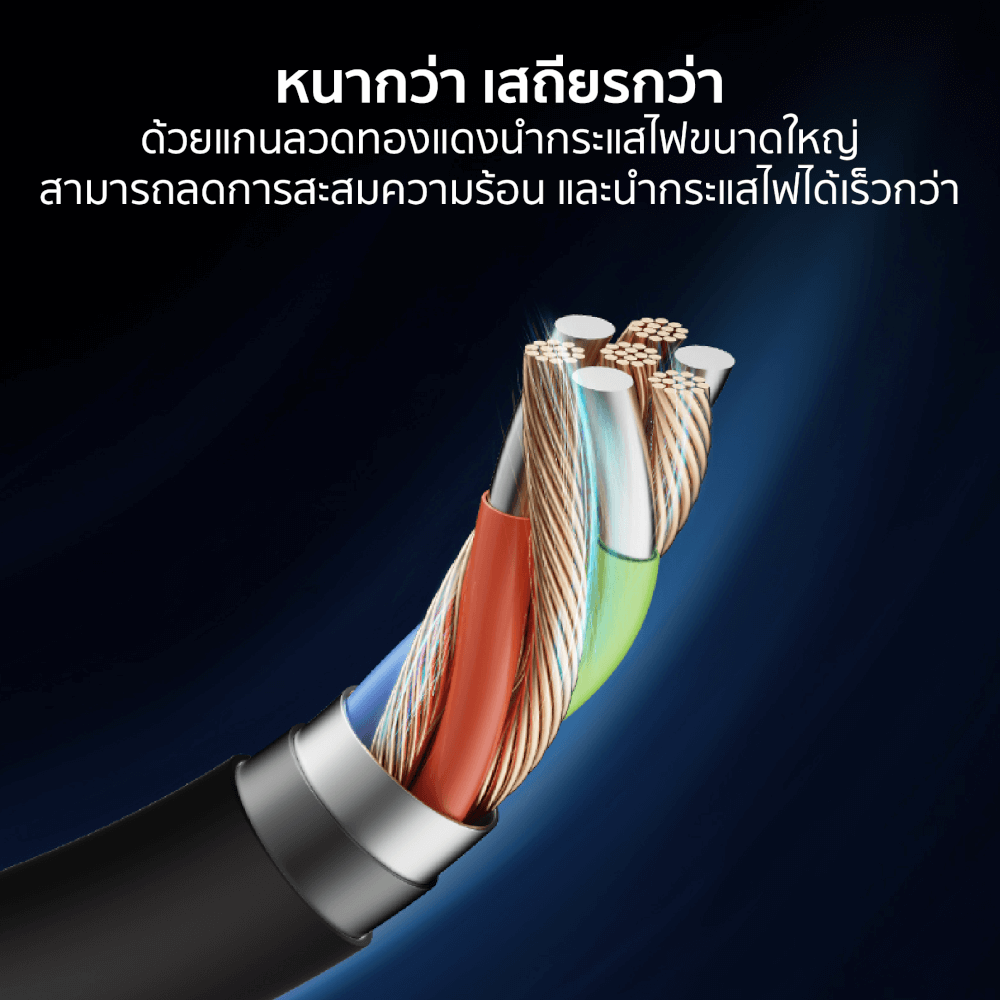 สายชาร์จเร็ว CUKTECH รุ่น CTC615N USB-C to USB-C 240W ยาว 1.5 เมตร สีขาว (รองรับชาร์จเร็ว PD3.1)_9