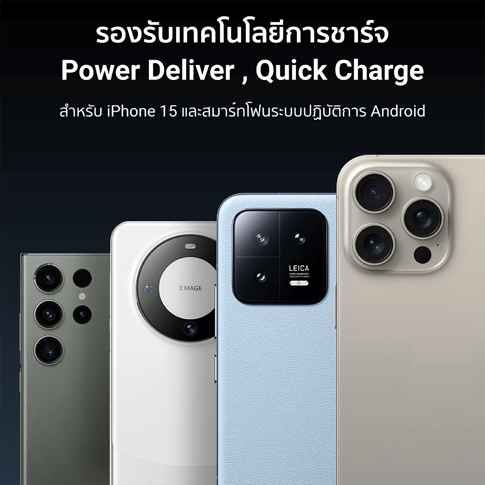 สายชาร์จไนลอนถัก 60W USB-C to USB-C CUKTECH CTC315P สีขาว 1.5 เมตร รองรับชาร์จเร็ว PD,QC_6