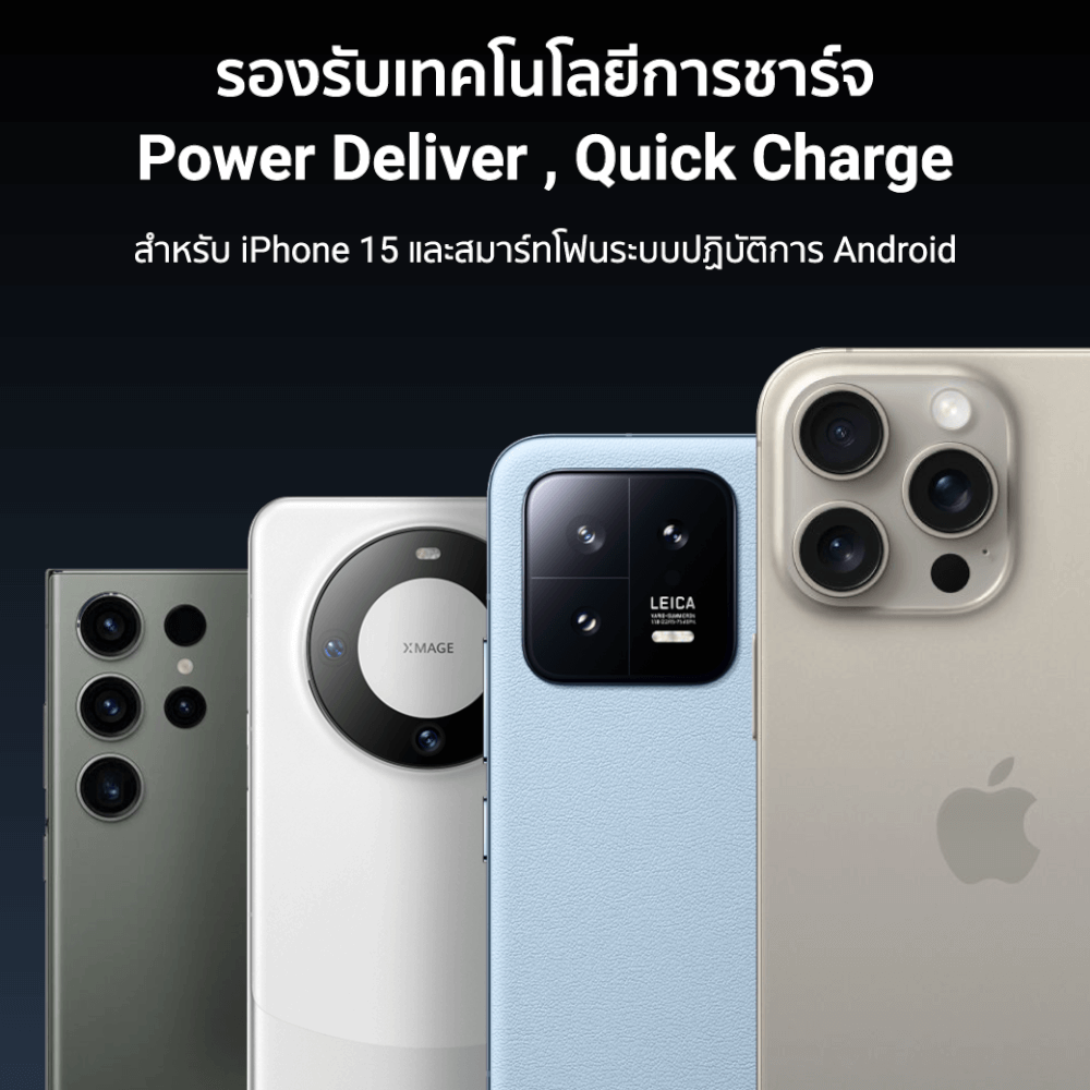 สายชาร์จไนลอนถัก CUKTECH รุ่น CTC315P USB-C to USB-C 60W ยาว 1.5 เมตร สีขาว (รองรับชาร์จเร็ว PD,QC)_6