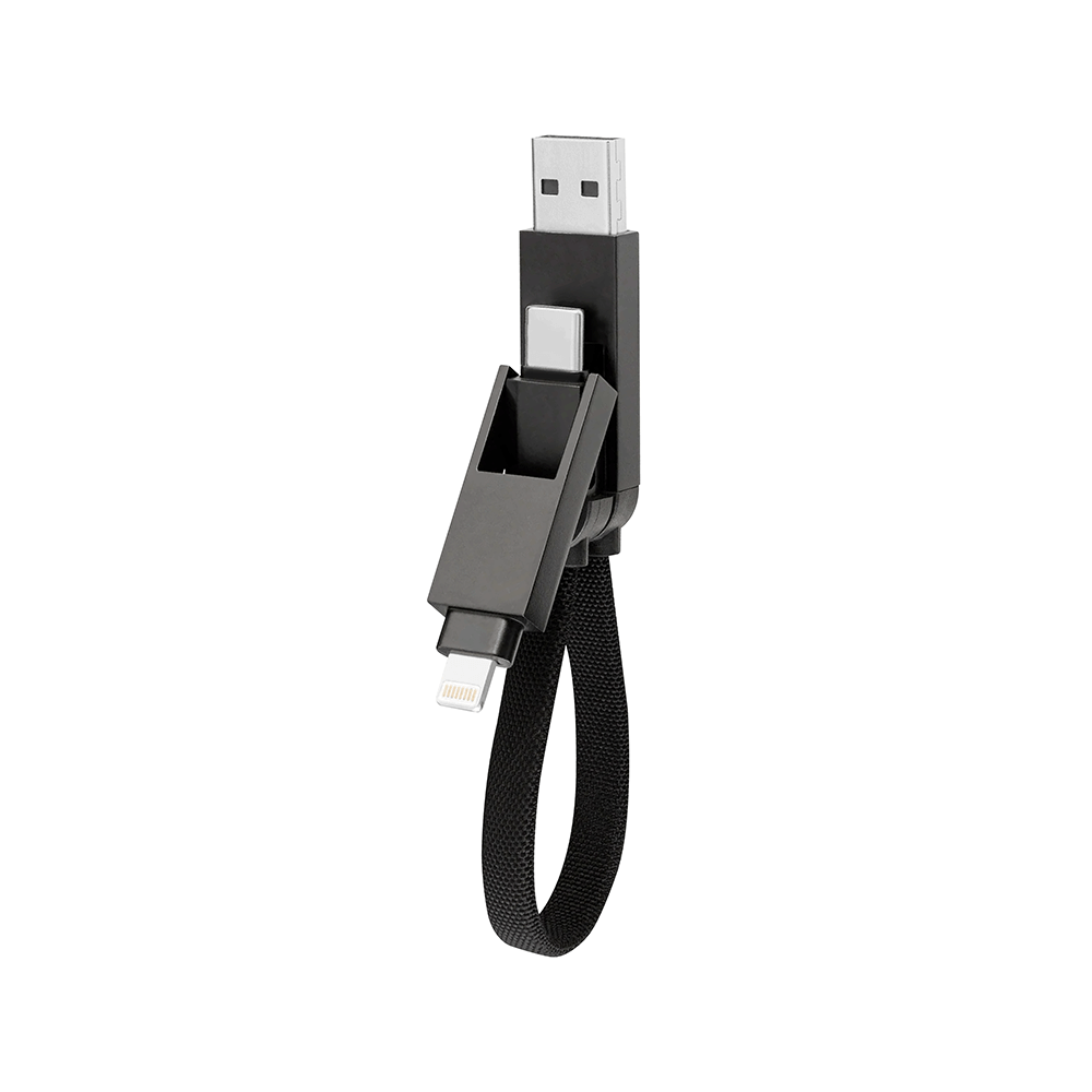 สายชาร์จไนลอนถัก ZTEC ZM430 4-IN-1 สีดำ รองรับชาร์จเร็ว 5A 240W_0