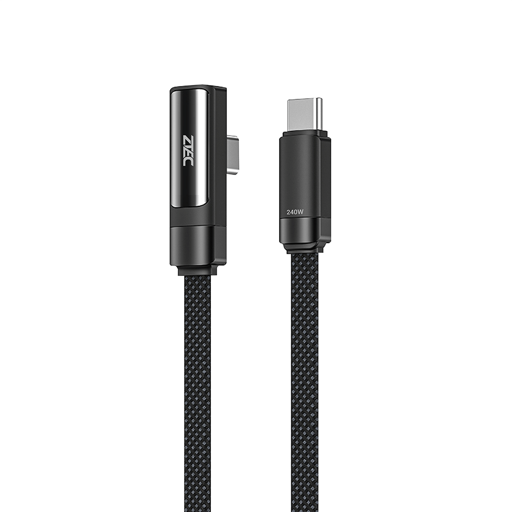 สายชาร์จเร็ว ZTEC รุ่น ZC351 USB-C TO USB-C 5A 240W สีดำ รองรับ PD และ QC สำหรับเกมมิ่ง ความยาว 2 เมตร_0