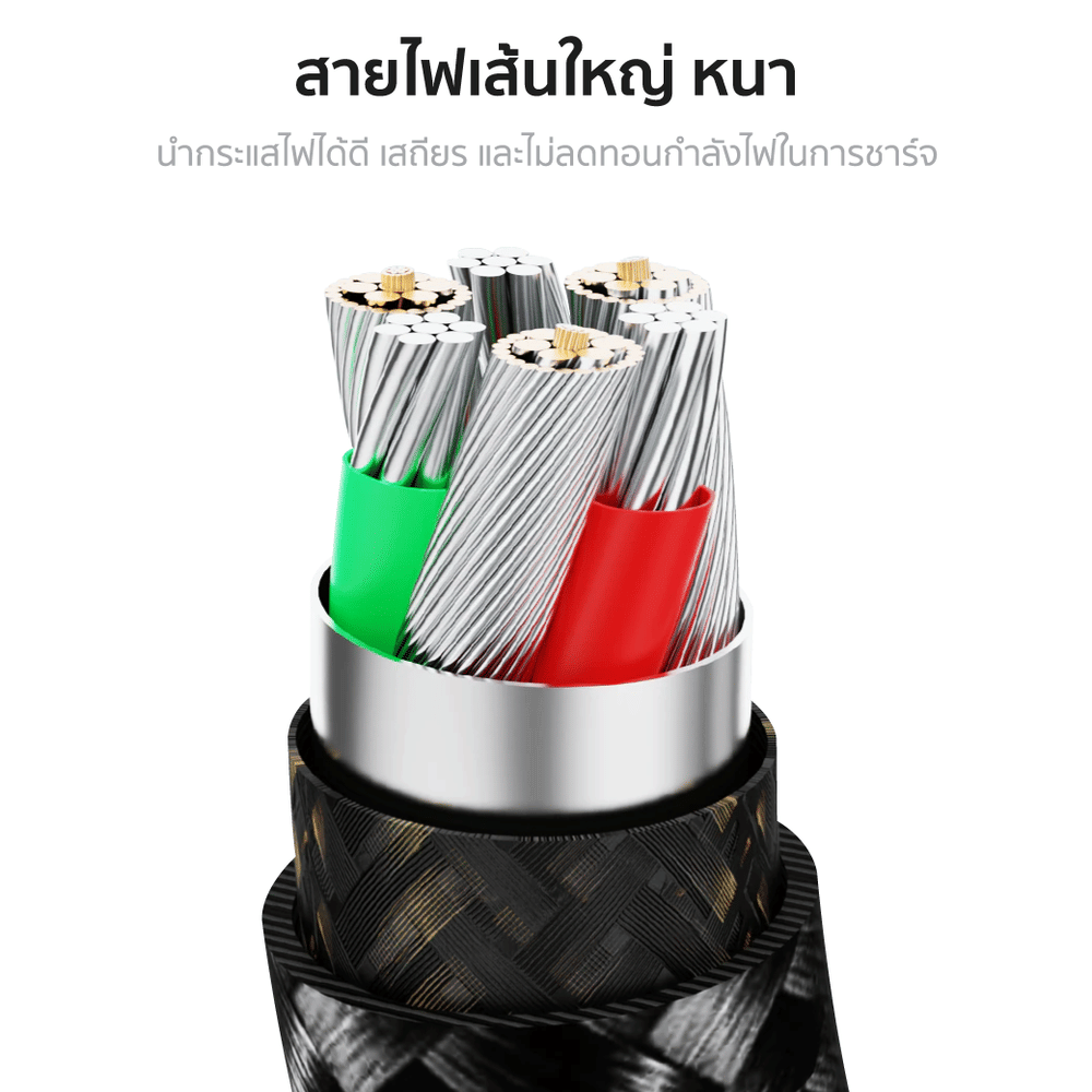 สายชาร์จเร็ว ZTEC รุ่น ZC522 USB-C to USB-C 100W 5A ยาว  2 เมตร สีน้ำตาล (รองรับเทคโนโลยี PD,QC)