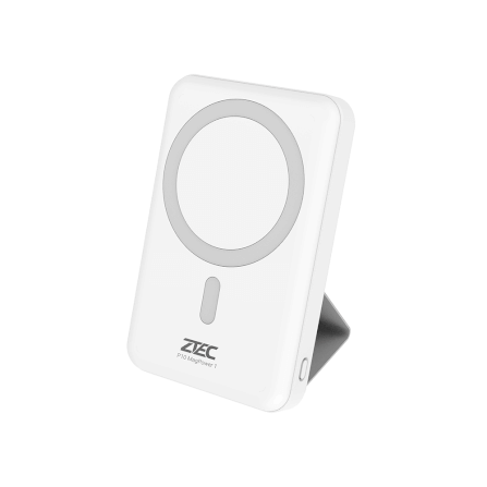 แบตเตอรี่สำรอง ZTEC POWERBANK P10 ความจุ 10000 MAH สีขาว รองรับการชาร์จไร้สาย_0