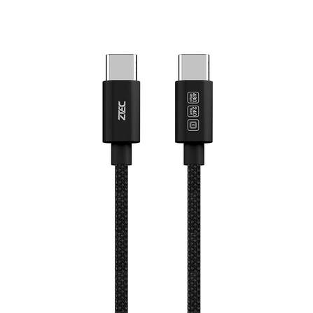 สายชาร์จเร็ว ZTEC รุ่น ZC321S USB-C TO USB-C 5A 240W 1 เมตร สีดำ (รองรับเทคโนโลยี PD และ QC)_0