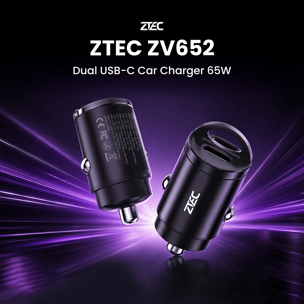 หัวชาร์จในรถ ZTEC ZV652 USB-C 65W_1