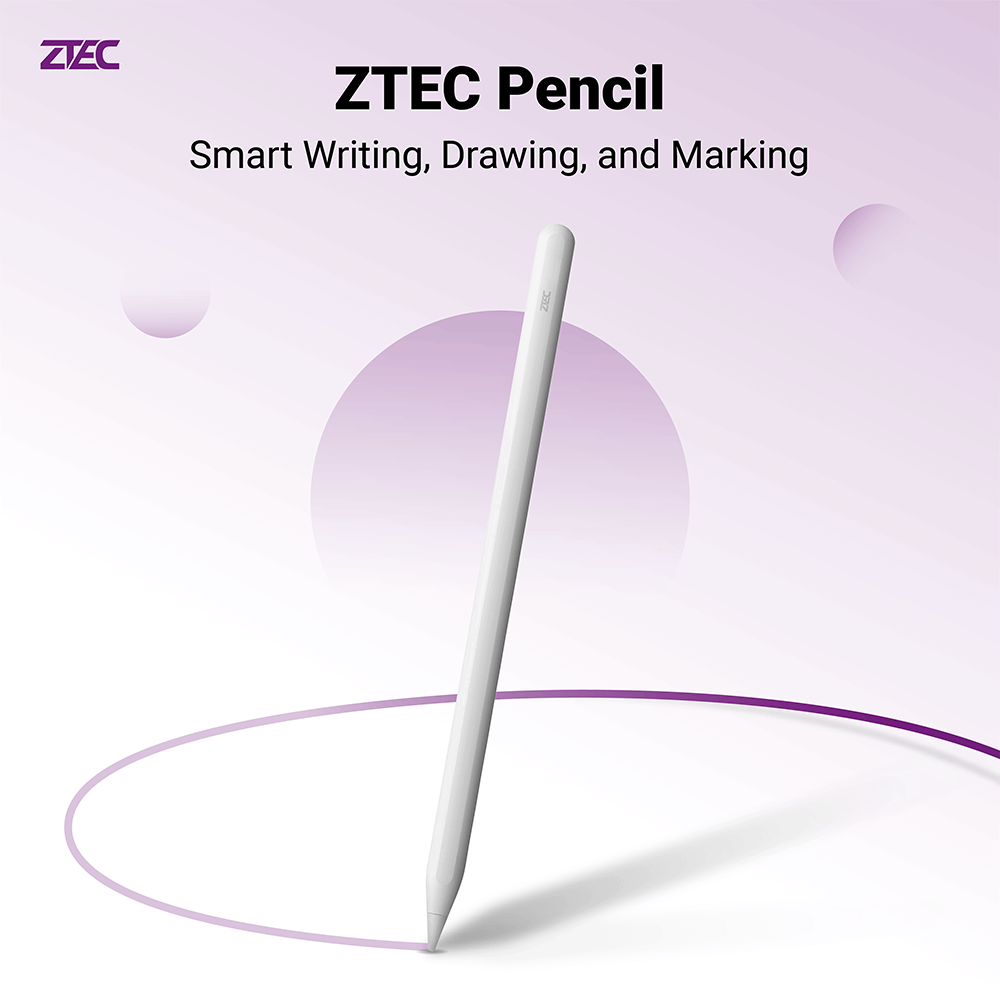 ปากกาสไตลัส ZTEC Pencil Stylus Pen รองรับชาร์จ Magnetic Charger สำหรับ iPad_1
