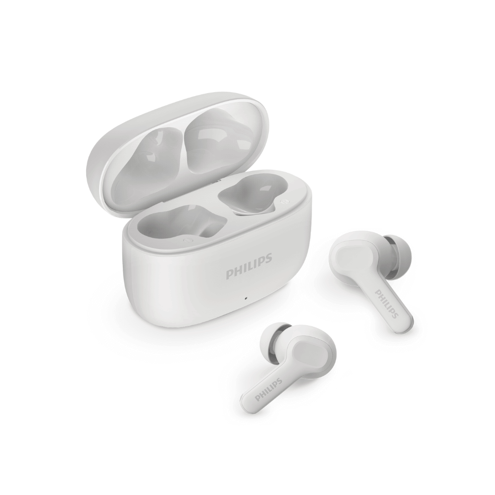 หูฟังไร้สาย PHILIPS TAT1109WT/97 บลูทูธ 5.4 ใช้งาน 24 ชั่วโมง สีขาว (1000S ซีรี่ย์)