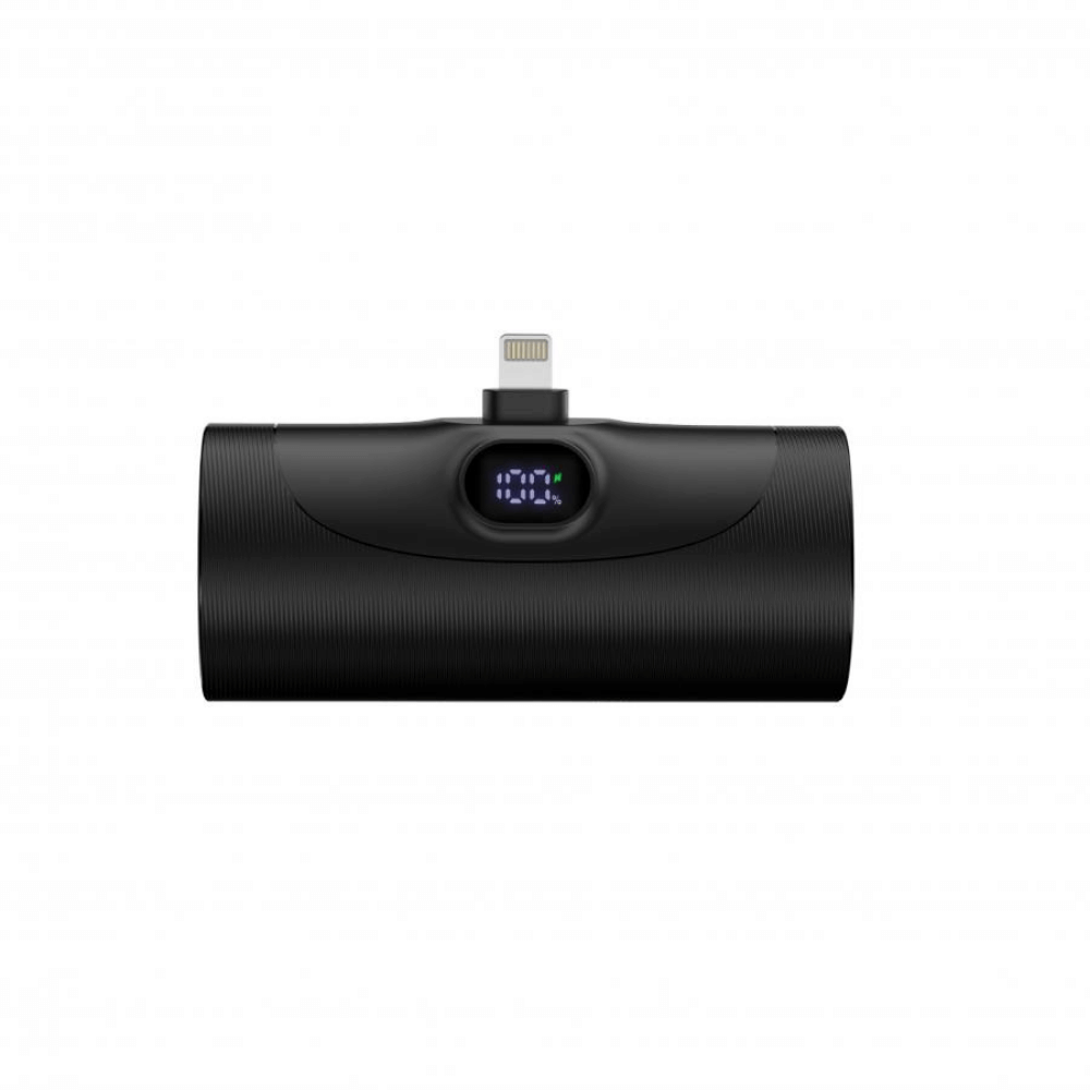 แบตเตอรี่สำรองแบบเสียบชาร์จ UVOLT MINI UVP05L-BLK (EH1) LIGHTNING 5,000MAH สีดำ รองรับ PD 20W(จอแสดงผลดิจิตอลLED)_0