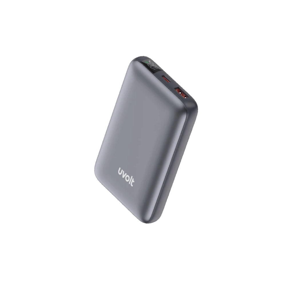 แบตเตอรี่สำรอง UVOLT UVP10C-02-TIGRY (EP-P105) TITANUIM 10,000 MAH สีเทา_0