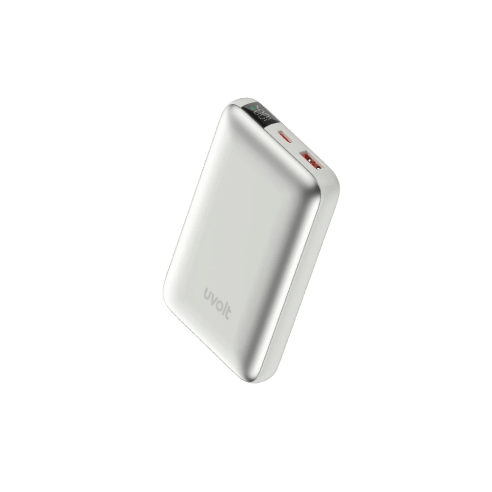 แบตเตอรี่สำรอง UVOLT UVP10C-02-TISLV (EP-P105) TITANUIM 10,000 MAH สีเงิน