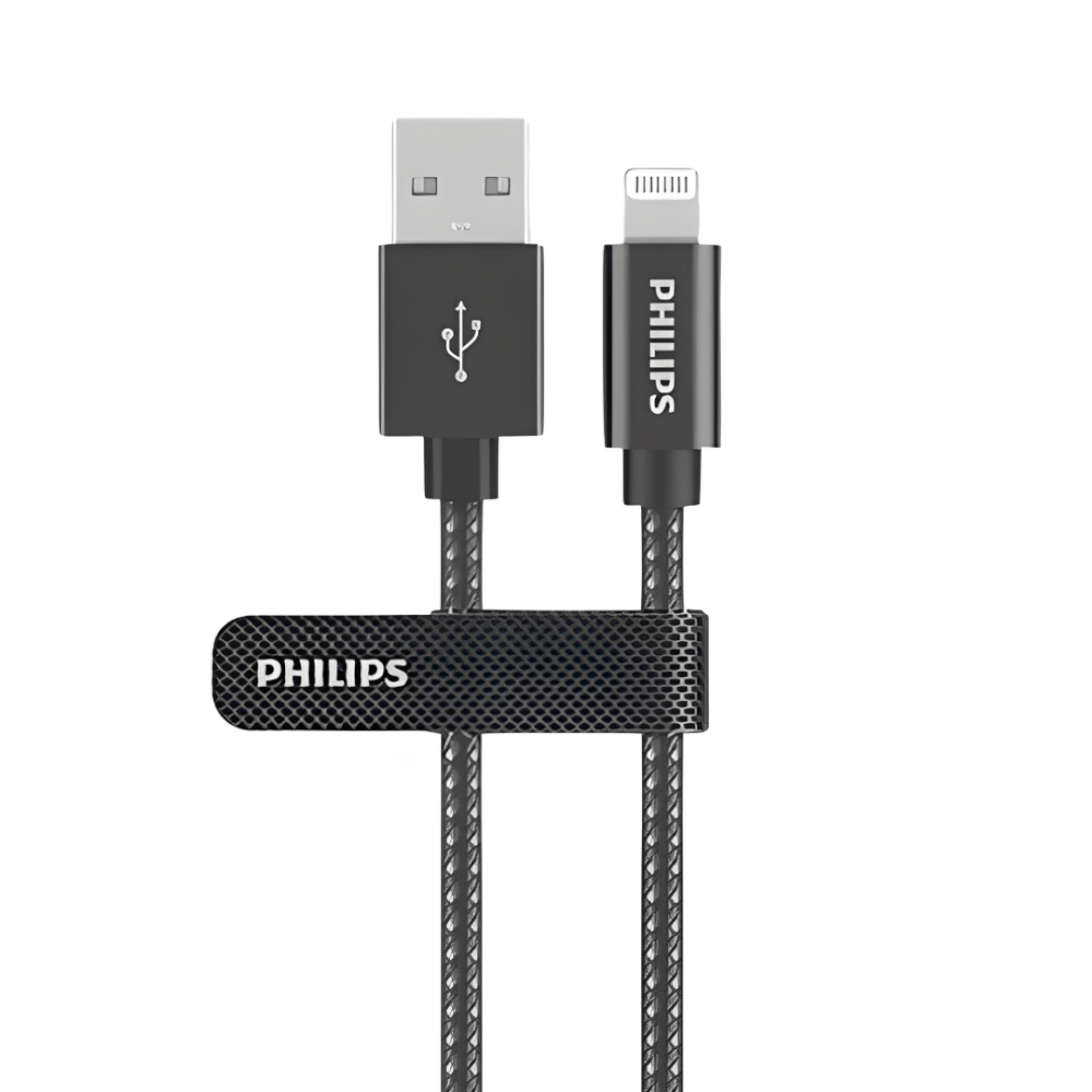 สายชาร์จ PHILIPS รุ่น DLC5030V/00 USB-A TO LIGHTNING สีดำ