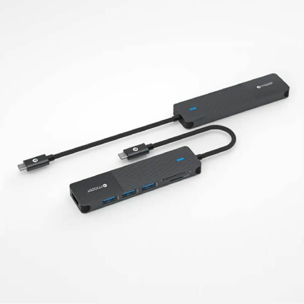 อุปกรณ์เชื่อมต่อ ยูเอสบี-ซี มีเดีย ฮับ MAZER M-UC2MULTI7001-BK PRO 6-IN-1 HUB