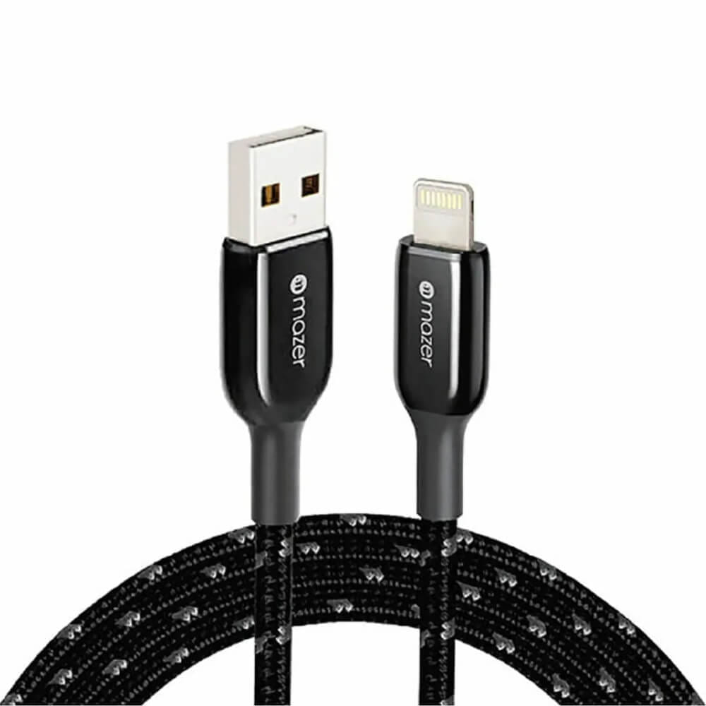 สายชาร์จ LIGHTNING MAZER M-PL3PRO-A2L250-BK ยาว 2.5 เมตร สีขาว