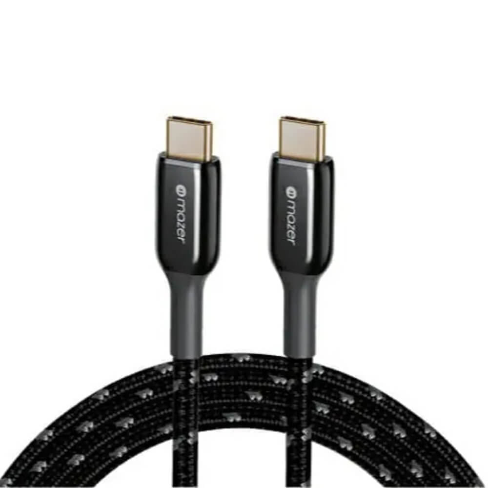 สายชาร์จ USB-C TO USB-C MAZER M-PL3PRO-C2C125-BK 60 วัตต์ ยาว 1.25 เมตร สีดำ