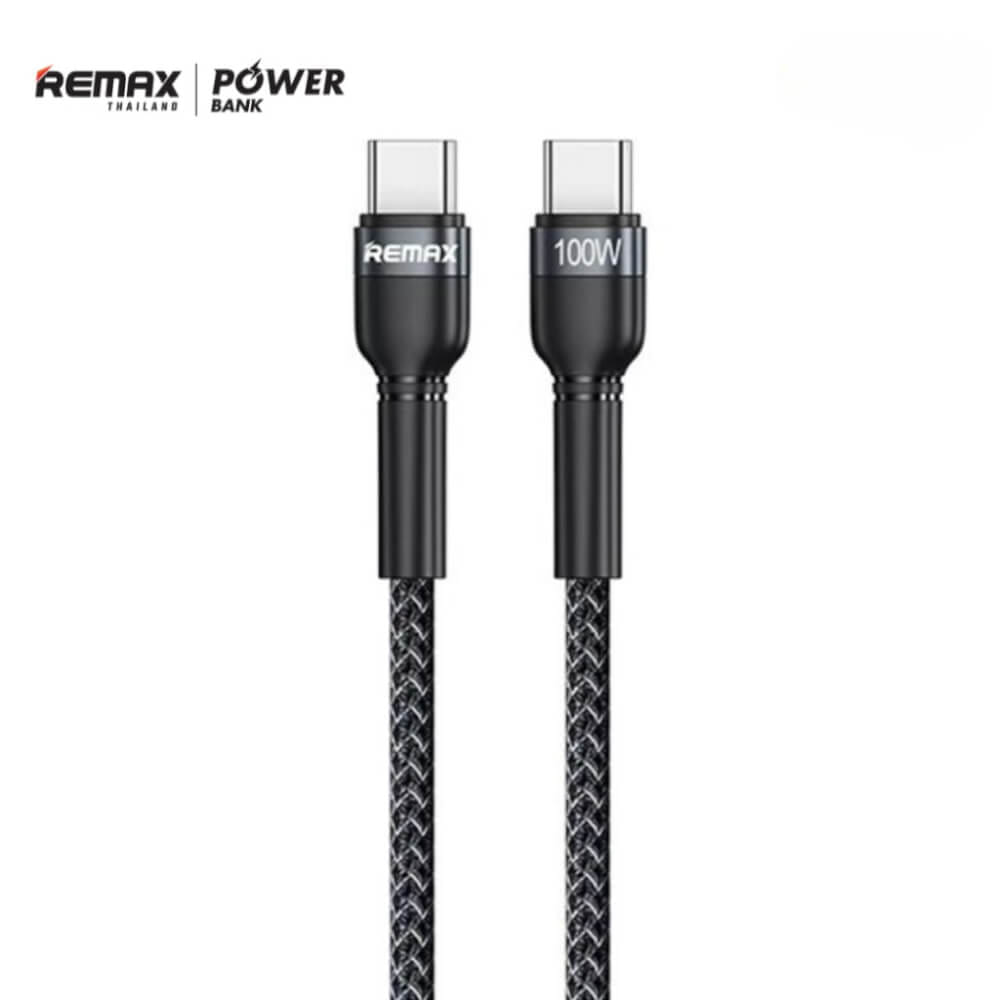 สายชาร์จ USB-C to USB-C REMAX RC-172cBLK 100W ยาว 1 เมตร สีดำ