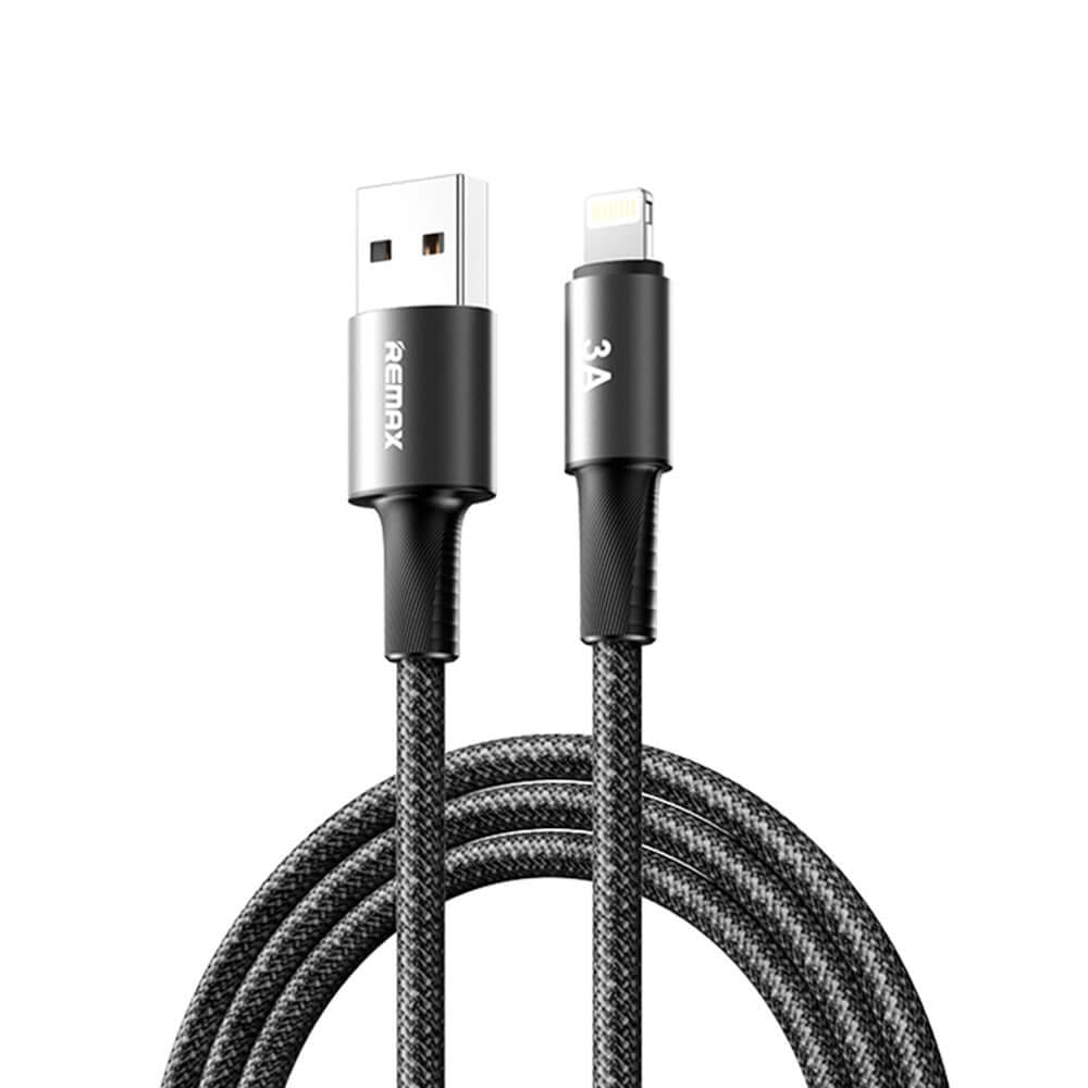 สายชาร์จ USB-A to Lightning REMAX CB25-BLK 3A ยาว 1.2 เมตร สีดำ